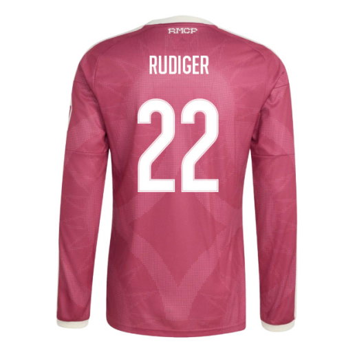 2026-2027 Real Madrid Long Sleeve Third Shirt (Rudiger 22)