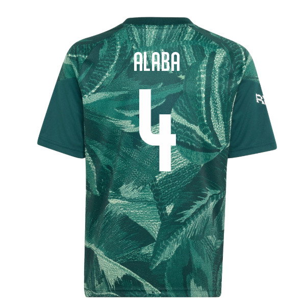 2026-2027 Real Madrid Pre-Match Shirt (Aurora Ivy) - Kids (Alaba 4)