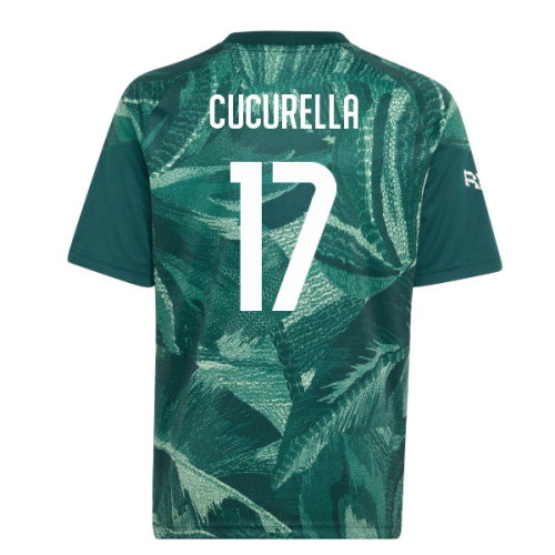 2026-2027 Real Madrid Pre-Match Shirt (Aurora Ivy) - Kids (Cucurella 17)