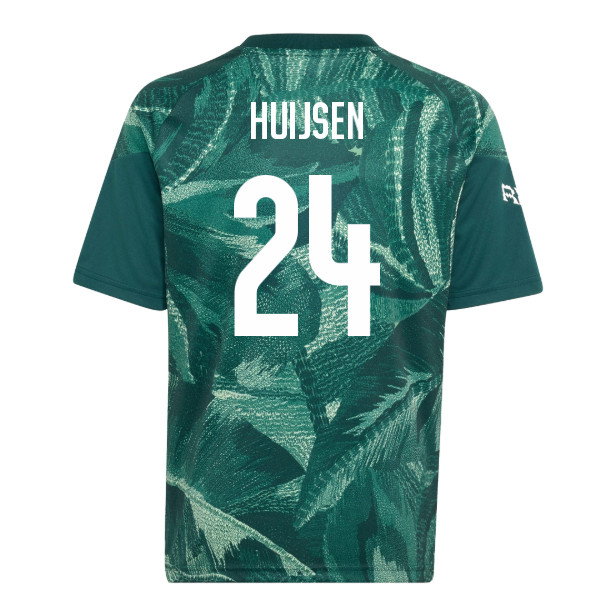 2026-2027 Real Madrid Pre-Match Shirt (Aurora Ivy) - Kids (Huijsen 24)