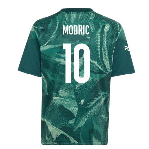 2026-2027 Real Madrid Pre-Match Shirt (Aurora Ivy) - Kids (Modric 10)