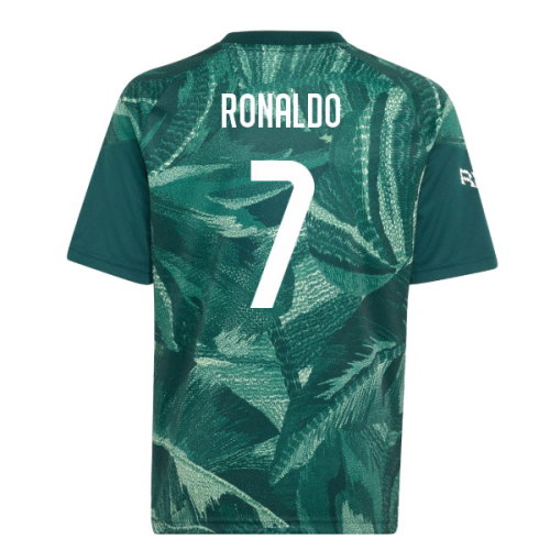 2026-2027 Real Madrid Pre-Match Shirt (Aurora Ivy) - Kids (Ronaldo 7)