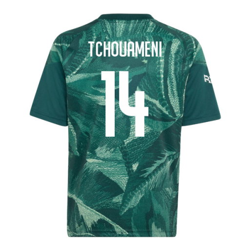 2026-2027 Real Madrid Pre-Match Shirt (Aurora Ivy) - Kids (Tchouameni 14)
