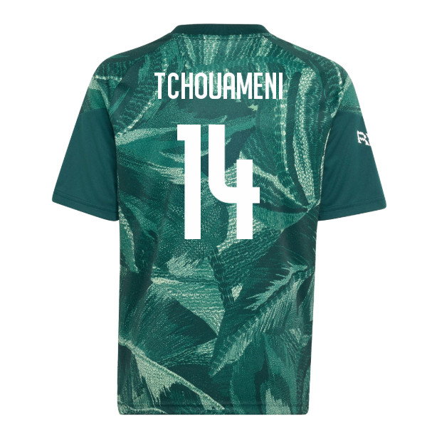 2026-2027 Real Madrid Pre-Match Shirt (Aurora Ivy) - Kids (Tchouameni 14)
