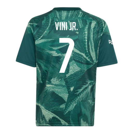 2026-2027 Real Madrid Pre-Match Shirt (Aurora Ivy) - Kids (Vini Jr. 7)