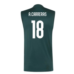 2026-2027 Real Madrid Sleeveless Training Jersey (Aurora Ivy) (A.Carreras 18)