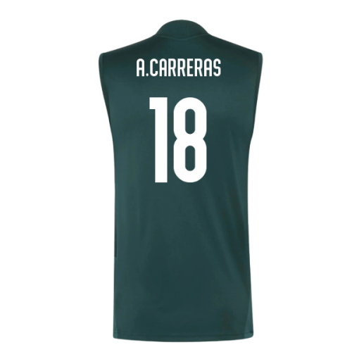 2026-2027 Real Madrid Sleeveless Training Jersey (Aurora Ivy) (A.Carreras 18)