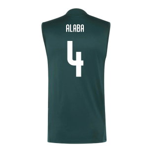 2026-2027 Real Madrid Sleeveless Training Jersey (Aurora Ivy) (Alaba 4)