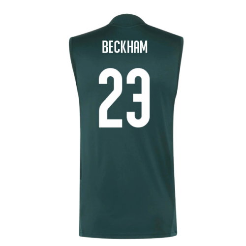 2026-2027 Real Madrid Sleeveless Training Jersey (Aurora Ivy) (Beckham 23)