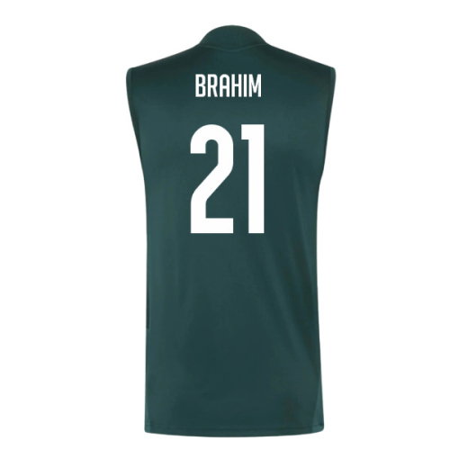 2026-2027 Real Madrid Sleeveless Training Jersey (Aurora Ivy) (Brahim 21)