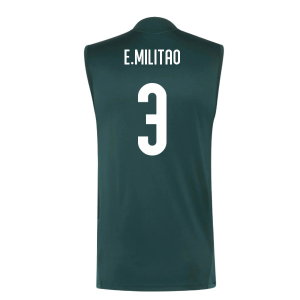 2026-2027 Real Madrid Sleeveless Training Jersey (Aurora Ivy) (E.Militao 3)