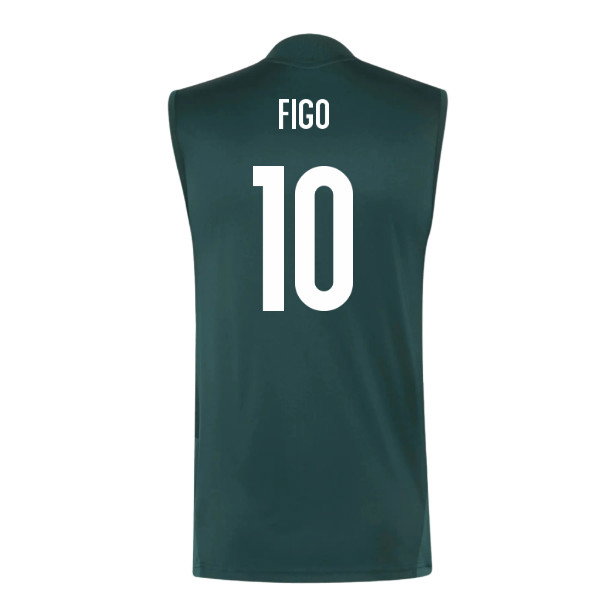 2026-2027 Real Madrid Sleeveless Training Jersey (Aurora Ivy) (Figo 10)
