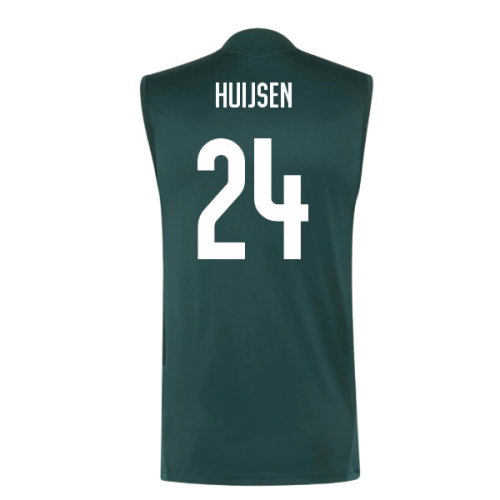 2026-2027 Real Madrid Sleeveless Training Jersey (Aurora Ivy) (Huijsen 24)