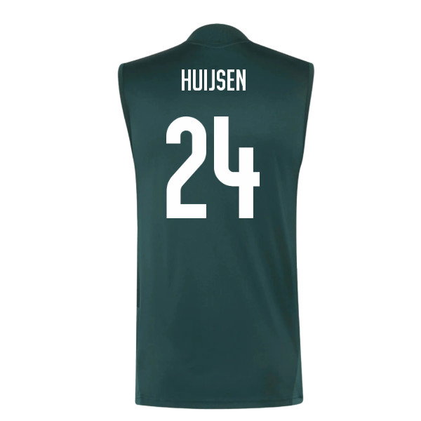 2026-2027 Real Madrid Sleeveless Training Jersey (Aurora Ivy) (Huijsen 24)