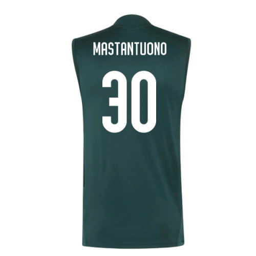 2026-2027 Real Madrid Sleeveless Training Jersey (Aurora Ivy) (Mastantuono 30)