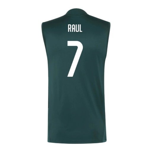 2026-2027 Real Madrid Sleeveless Training Jersey (Aurora Ivy) (Raul 7)