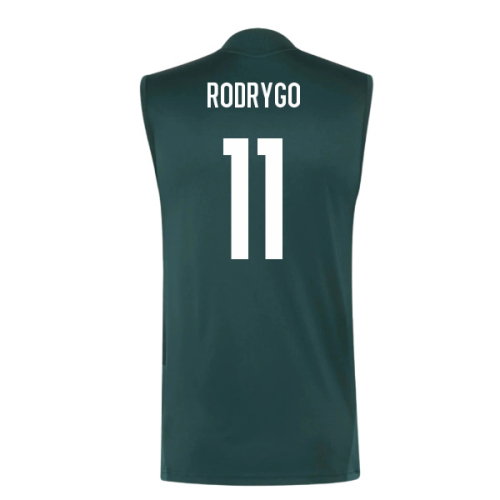 2026-2027 Real Madrid Sleeveless Training Jersey (Aurora Ivy) (Rodrygo 11)