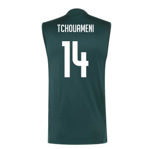 2026-2027 Real Madrid Sleeveless Training Jersey (Aurora Ivy) (Tchouameni 14)