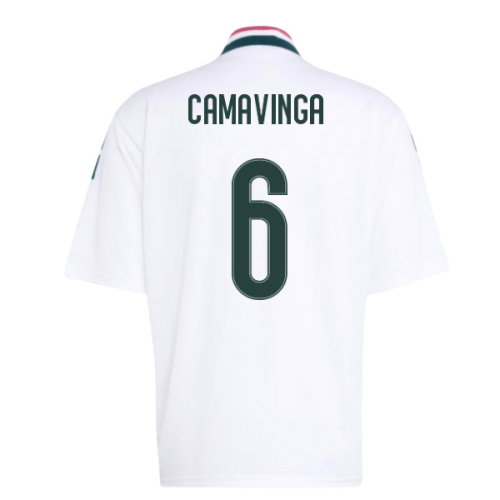 2026-2027 Real Madrid Stadium Jersey (White) (Camavinga 6)
