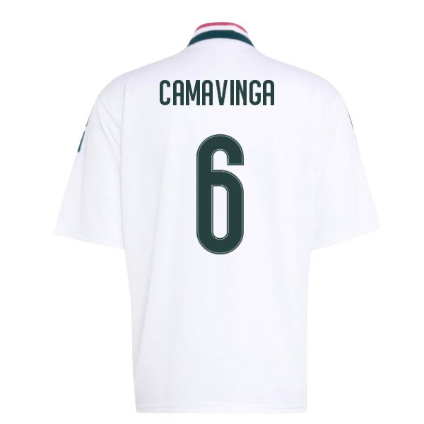2026-2027 Real Madrid Stadium Jersey (White) (Camavinga 6)
