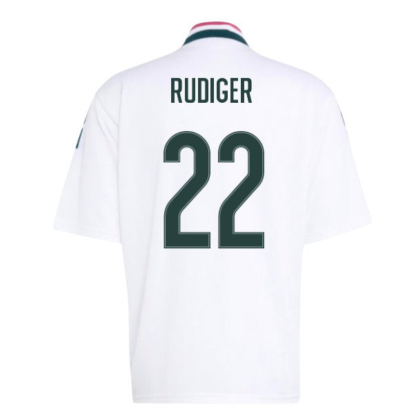 2026-2027 Real Madrid Stadium Jersey (White) (Rudiger 22)
