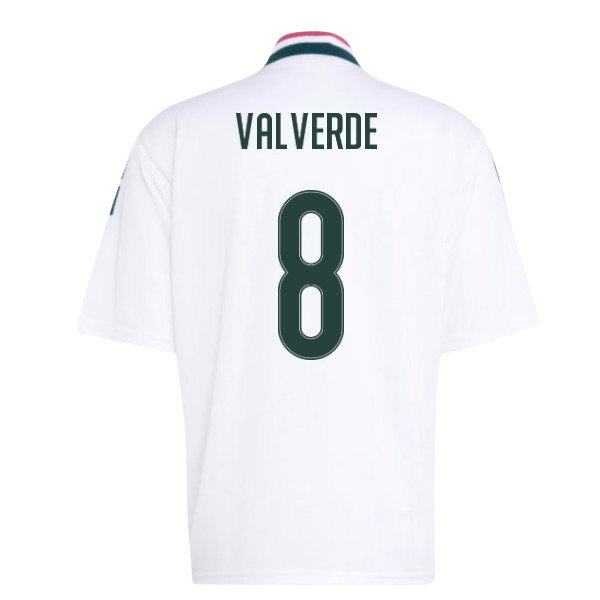 2026-2027 Real Madrid Stadium Jersey (White) (Valverde 8)