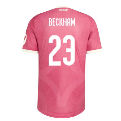 2026-2027 Real Madrid Third Authentic Shirt (Pink) (Beckham 23)