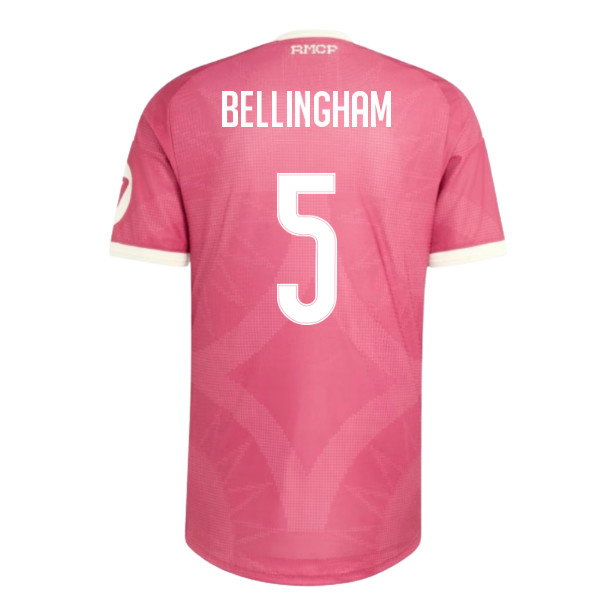 2026-2027 Real Madrid Third Authentic Shirt (Pink) (Bellingham 5)