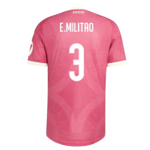 2026-2027 Real Madrid Third Authentic Shirt (Pink) (E.Militao 3)