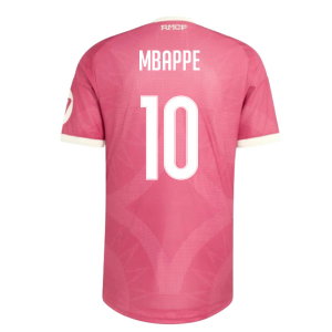 2026-2027 Real Madrid Third Authentic Shirt (Pink) (Mbappe 10)