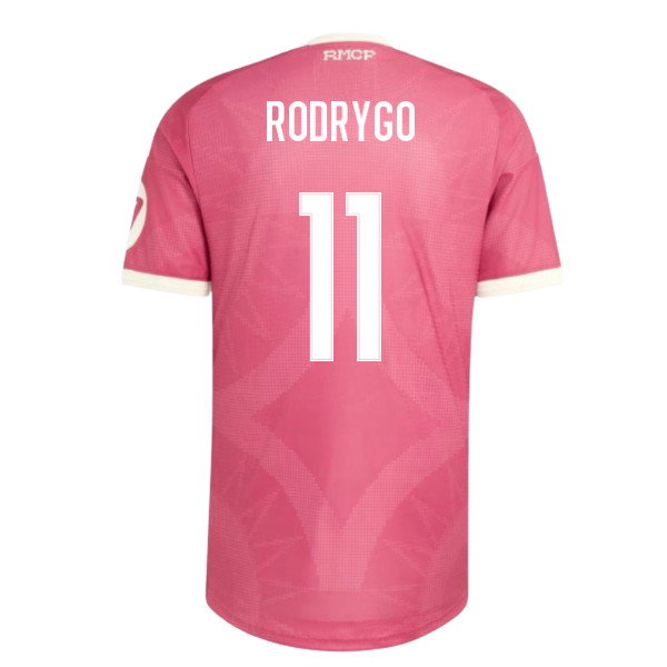 2026-2027 Real Madrid Third Authentic Shirt (Pink) (Rodrygo 11)
