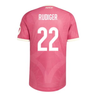 2026-2027 Real Madrid Third Authentic Shirt (Pink) (Rudiger 22)