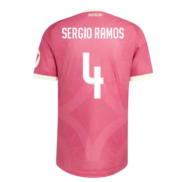 2026-2027 Real Madrid Third Authentic Shirt (Pink) (Sergio Ramos 4)