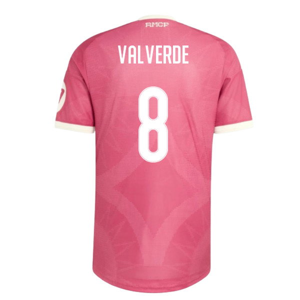 2026-2027 Real Madrid Third Authentic Shirt (Pink) (Valverde 8)