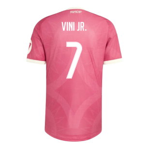 2026-2027 Real Madrid Third Authentic Shirt (Pink) (Vini Jr. 7)
