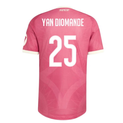 2026-2027 Real Madrid Third Authentic Shirt (Pink) (Yan Diomande 25)