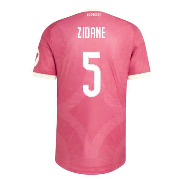 2026-2027 Real Madrid Third Authentic Shirt (Pink) (Zidane 5)