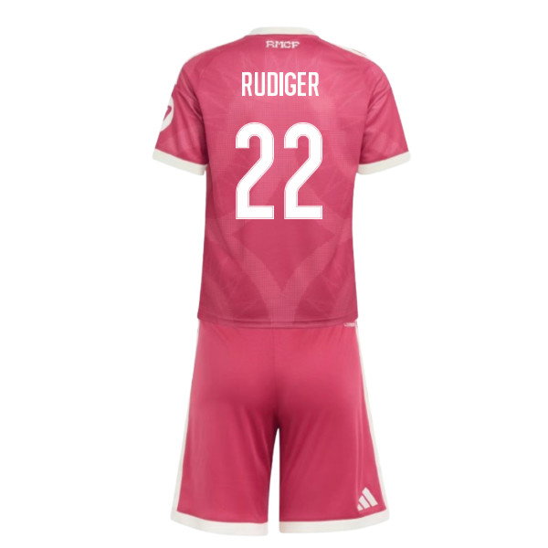 2026-2027 Real Madrid Third Youth Kit (Rudiger 22)