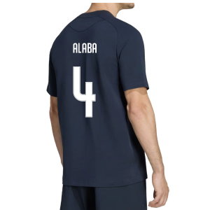 2026-2027 Real Madrid Tiro Travel Tee (Navy) (Alaba 4)
