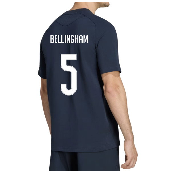 2026-2027 Real Madrid Tiro Travel Tee (Navy) (Bellingham 5)