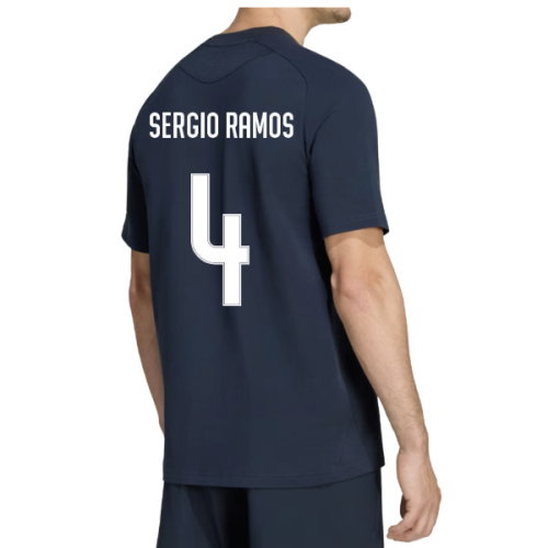 2026-2027 Real Madrid Tiro Travel Tee (Navy) (Sergio Ramos 4)