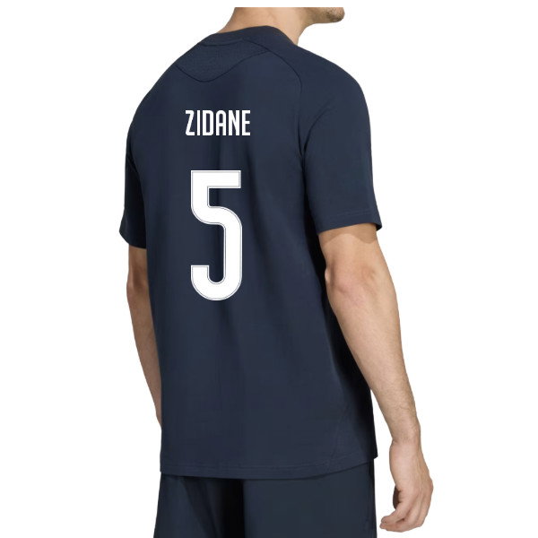 2026-2027 Real Madrid Tiro Travel Tee (Navy) (Zidane 5)