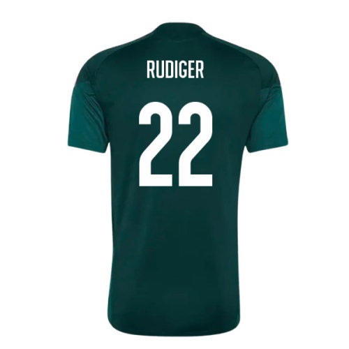 2026-2027 Real Madrid Training Jersey (Aurora Ivy) (Rudiger 22)