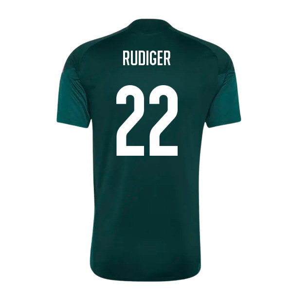 2026-2027 Real Madrid Training Jersey (Aurora Ivy) (Rudiger 22)