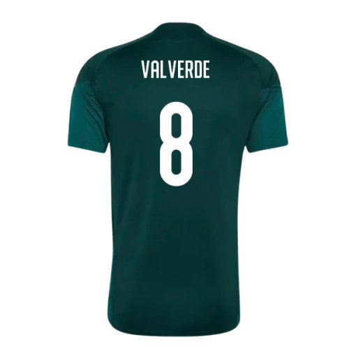 2026-2027 Real Madrid Training Jersey (Aurora Ivy) (Valverde 8)