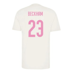 2026-2027 Real Madrid Training Jersey (Ivory) (Beckham 23)