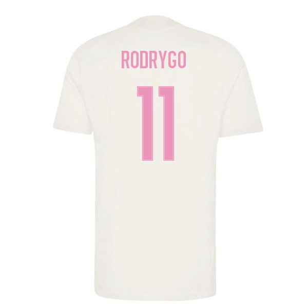 2026-2027 Real Madrid Training Jersey (Ivory) (Rodrygo 11)