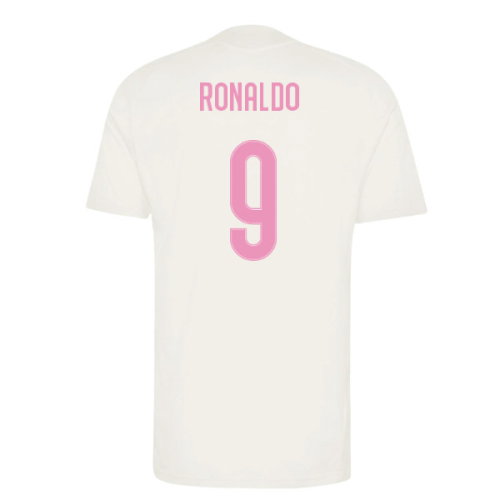 2026-2027 Real Madrid Training Jersey (Ivory) (Ronaldo 9)