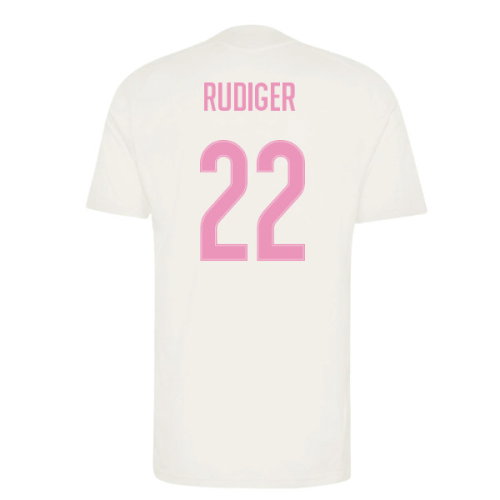 2026-2027 Real Madrid Training Jersey (Ivory) (Rudiger 22)