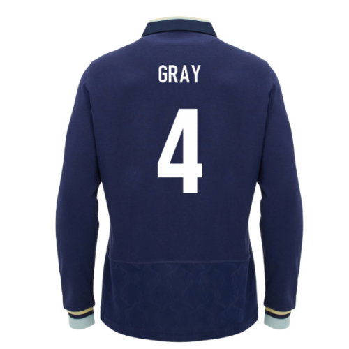 2026-2027 Scotland Home LS Cotton Rugby Shirt (Kids) (Gray 4)